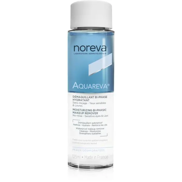 Noreva Noreva Aquareva Moisturizing Bi-Phasic Makeup Remover dvofazni odstranjevalec make-upa 125 ml