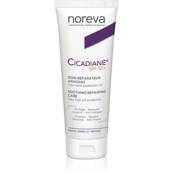 Noreva Noreva Cicadiane Soothing Repairing Care krema za sončenje za telo in obraz SPF 50+ 40 ml
