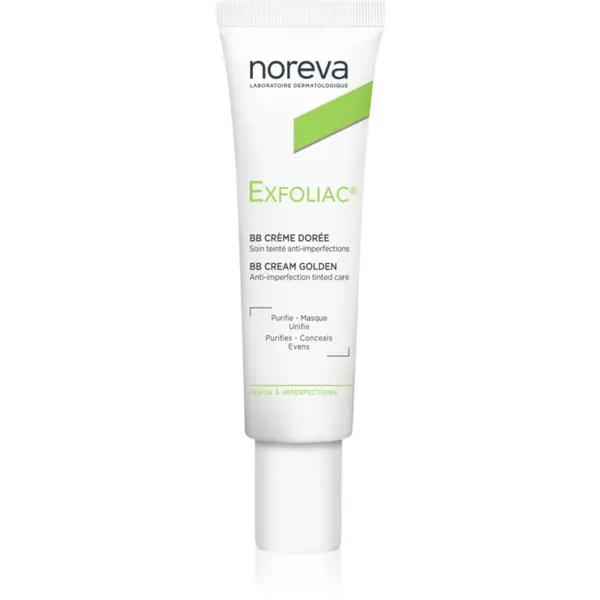 Noreva Noreva Exfoliac Anti-Imperfection Cream Tinted BB krema odtenek Golden 30 ml
