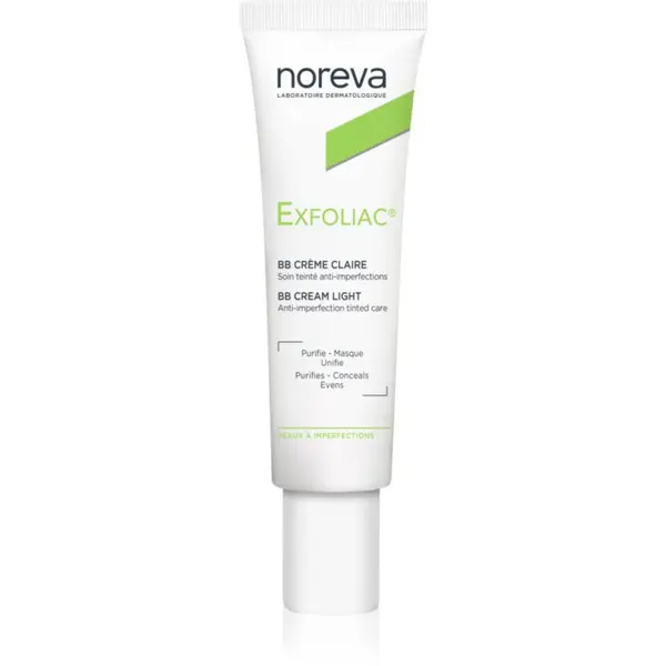 Noreva Noreva Exfoliac Anti-Imperfection Cream Tinted BB krema odtenek Light 30 ml