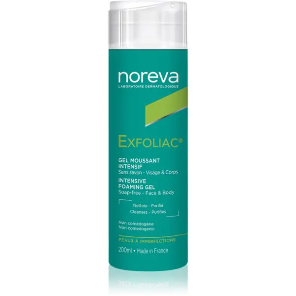 Noreva Noreva Exfoliac Intensive Foaming Gel čistilni penasti gel proti nepravilnostim na koži 200 ml