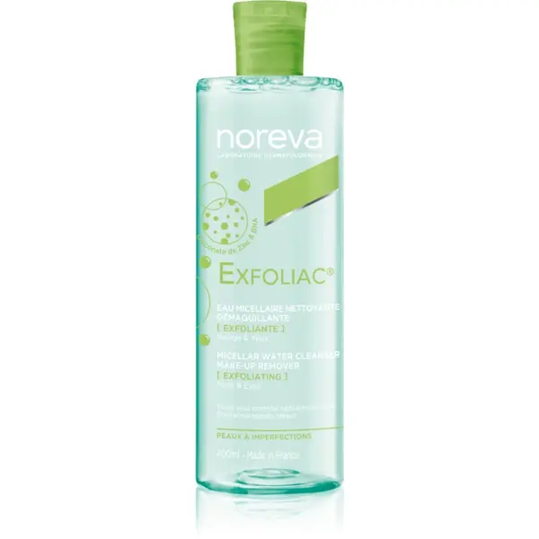 Noreva Noreva Exfoliac Micellar Water Cleanser čistilna micelarna voda z učinkom eksfoliacije 400 ml