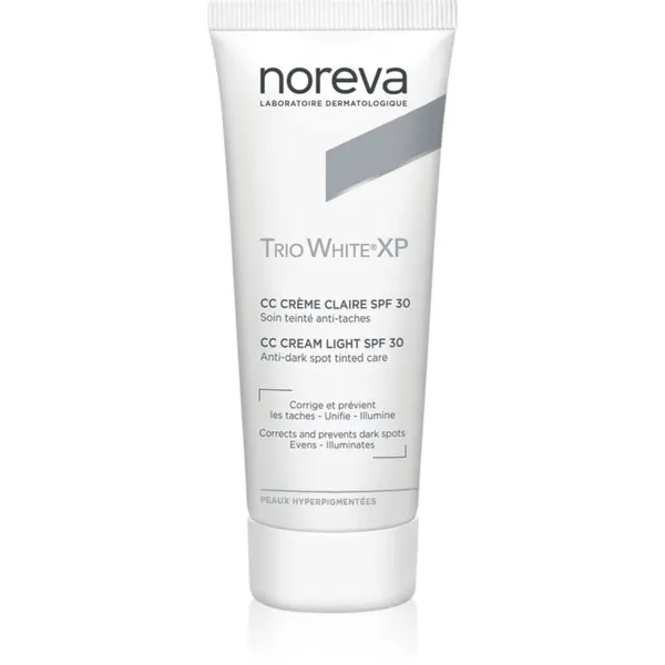 Noreva Noreva Trio White XP CC Cream Light SPF 30 CC krema za poenoten ten kože SPF 30 40 ml