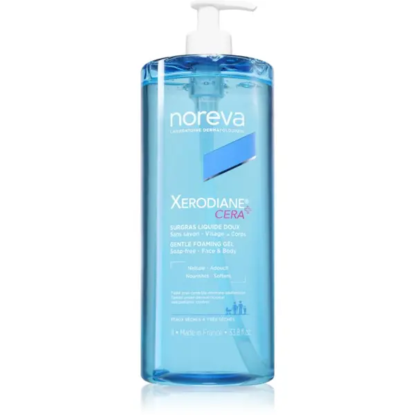 Noreva Noreva Xerodiane® Cera Gentle Foaming gel nežni čistilni gel za suho in občutljivo kožo 1000 ml