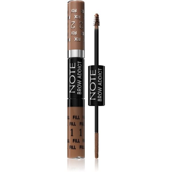 Note Cosmetique Note Cosmetique Brow Addict gel za oblikovanje obrvi odtenek 01 Dark Blonde 2x5 ml