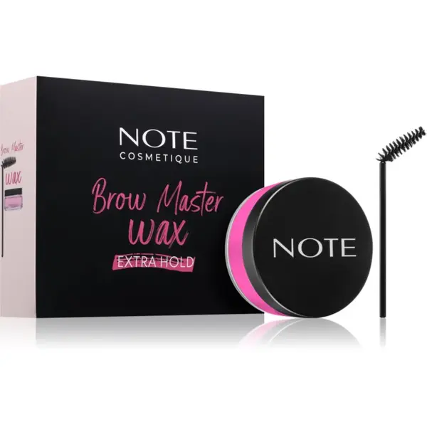 Note Cosmetique Note Cosmetique Brow Master Wax vosek za fiksacijo obrvi s krtačko 50 ml
