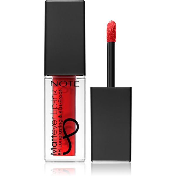 Note Cosmetique Note Cosmetique Mattever tekoča šminka z mat učinkom 13 Dating Red 4,5 ml