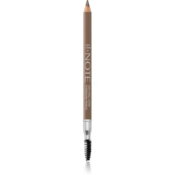 Note Cosmetique Note Cosmetique Natural Look svinčnik za obrvi s krtačko 02 Light Brown 1,08 g
