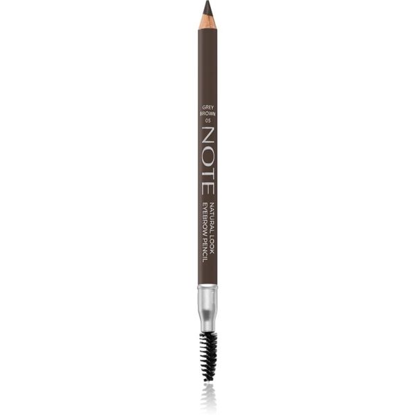 Note Cosmetique Note Cosmetique Natural Look svinčnik za obrvi s krtačko 05 Grey Brown 1,08 g