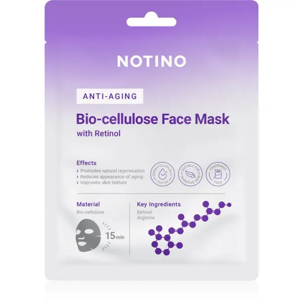 Notino Notino Anti-Aging Bio-Cellulose Face Mask with Retinol maska iz platna proti gubam 25 g