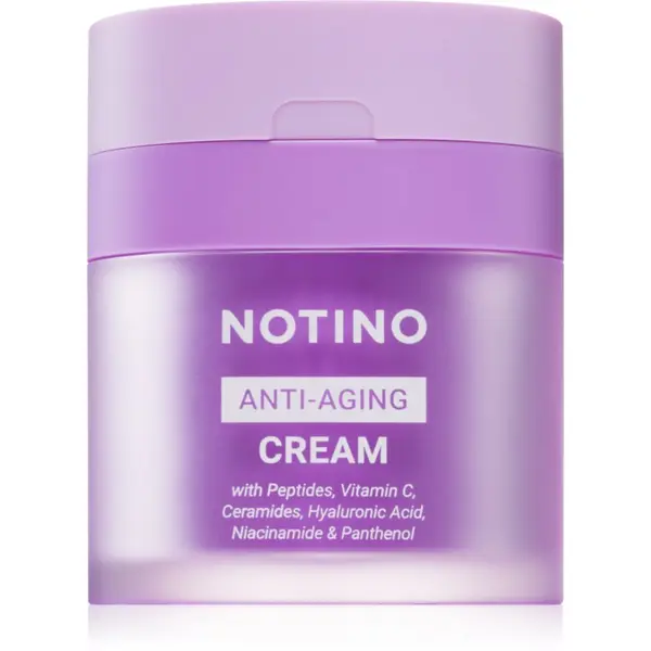 Notino Notino Anti-Aging Cream with Peptides, Vitamin C, Ceramides, Hyaluronic Acid, Niacinamide & Pantheno dnevna in nočna krema proti staranju kože 50 ml