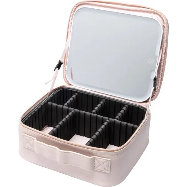Notino Notino Beauty Box With LED Mirror kozmetični kovček z LED ogledalom Pink 1 kos