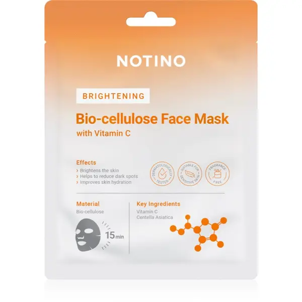 Notino Notino Brightening Bio-Cellulose Face Mask with Vitamin C revitalizacijska maska iz platna 25 g