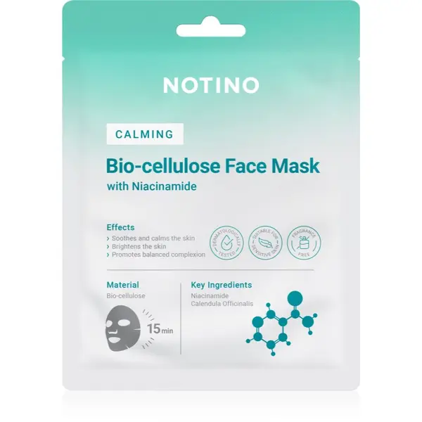 Notino Notino Calming Bio-Cellulose Face Mask with Niacinamide pomirjevalna tekstilna maska 25 g