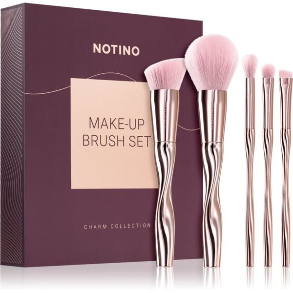 Notino Notino Charm Collection Make-up brush set set čopičev Pink