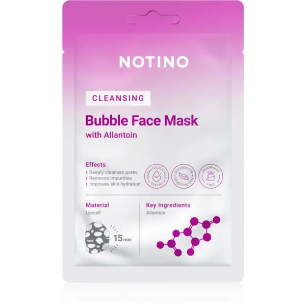 Notino Notino Cleansing Bubble Face Mask with Allantoin čistilna maska za obraz 20 g