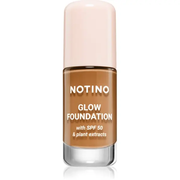 Notino Notino Foundation Glow foundation with SPF 50 & plant extracts posvetlitvena podlaga SPF 50 01 Medium Deep Warm 30 ml