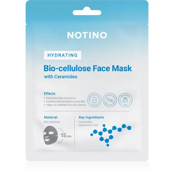 Notino Notino Hydrating Bio-Cellulose Face Mask with Ceramides vlažilna tekstilna maska 25 g