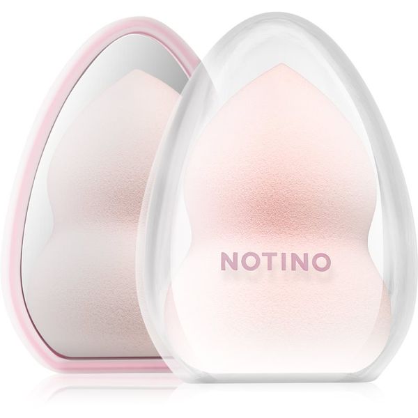 Notino Notino Pastel Collection Make-up sponge with a mirror case gobica za ličenje s škatlico