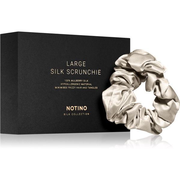 Notino Notino Silk Collection Large scrunchie svilena elastika za lase Cream 1 kos