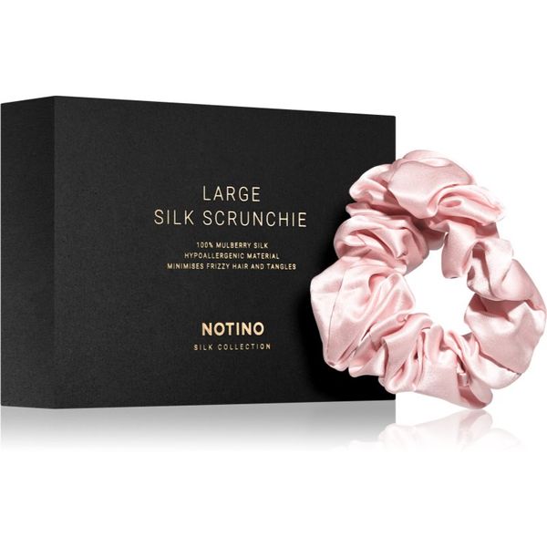 Notino Notino Silk Collection Large scrunchie svilena elastika za lase Pink 1 kos