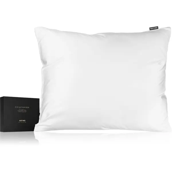 Notino Notino Silk Collection Pillowcase svilena prevleka za vzglavnik White 50x60 cm