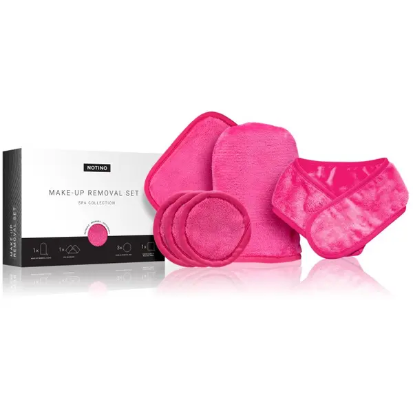 Notino Notino Spa Collection Make-up removal set komplet za odstranjevanje ličil iz mikrovlaken Pink