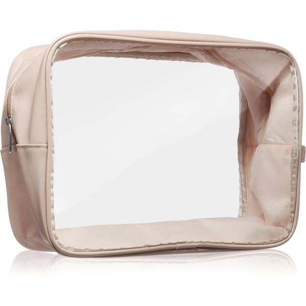 Notino Notino Travel Collection Cosmetic bag prozorna kozmetična torbica XL Beige 27,5x20x12,5 cm 1 kos