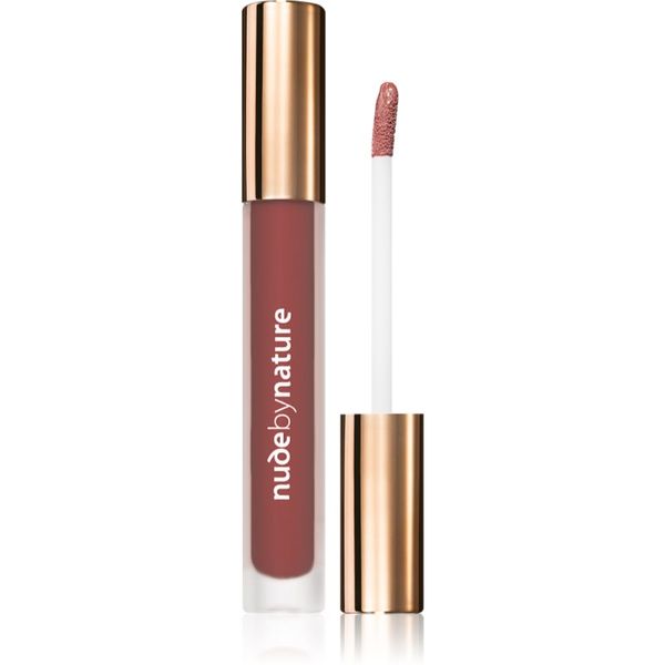 Nude by Nature Nude by Nature Satin Liquid Lipstick kremasta šminka s satenastim zaključkom odtenek 09 Rich Plum 3,75 ml