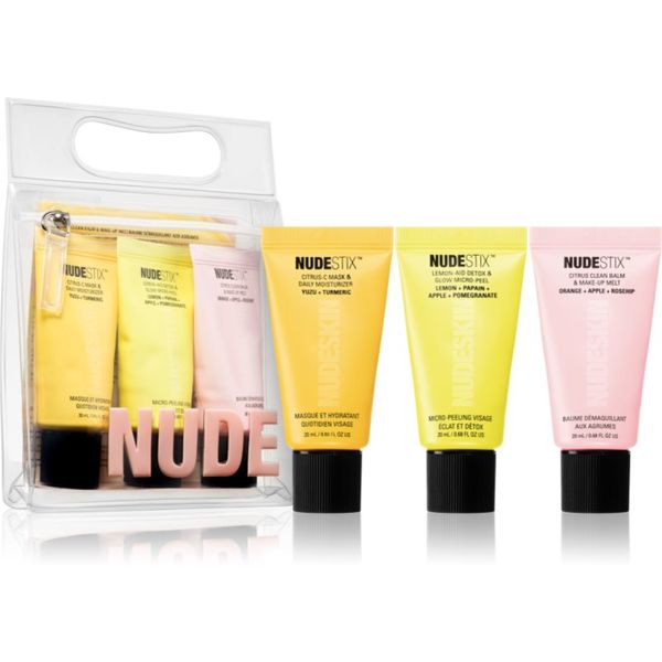 Nudestix Nudestix Nudeskin 3-Step: Citrus Renew Set Potovalni set (za obraz)