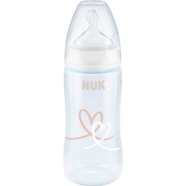 NUK NUK First Choice + 300 ml steklenička za dojenčke z indikatorjem temperature 300 ml