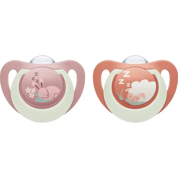 NUK NUK First Choice Night 0-6m duda Bunny/Sheep 2 cm