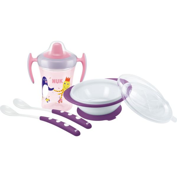 NUK NUK Learn to Eat Set Girl jedilni set