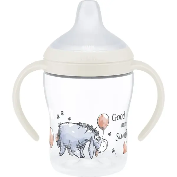 NUK NUK Perfect Match Disney otroški lonček z ročaji Eeyore 6m+ 150 ml