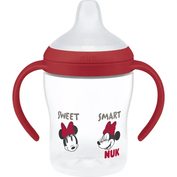 NUK NUK Perfect Match Disney otroški lonček z ročaji Minnie 6m+ 150 ml