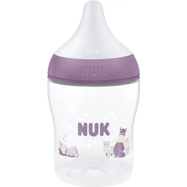 NUK NUK Perfect Match Hippo steklenička 0m+ 150 ml