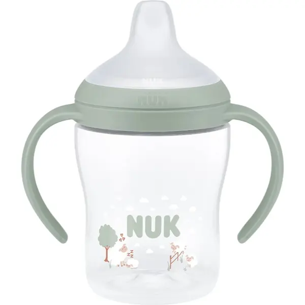 NUK NUK Perfect Match Sheep steklenička za učenje pitja z indikatorjem temperature 6m+ 150 ml