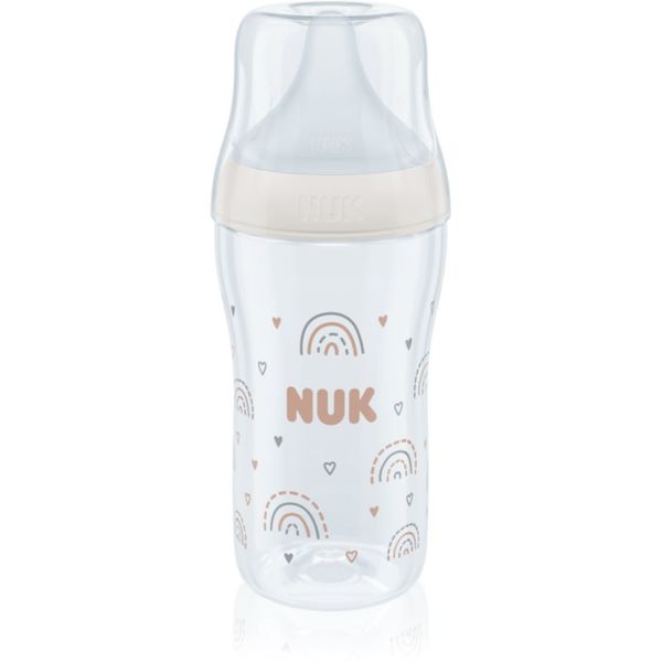 NUK NUK Perfect Match steklenička z indikatorjem temperature White 260 ml