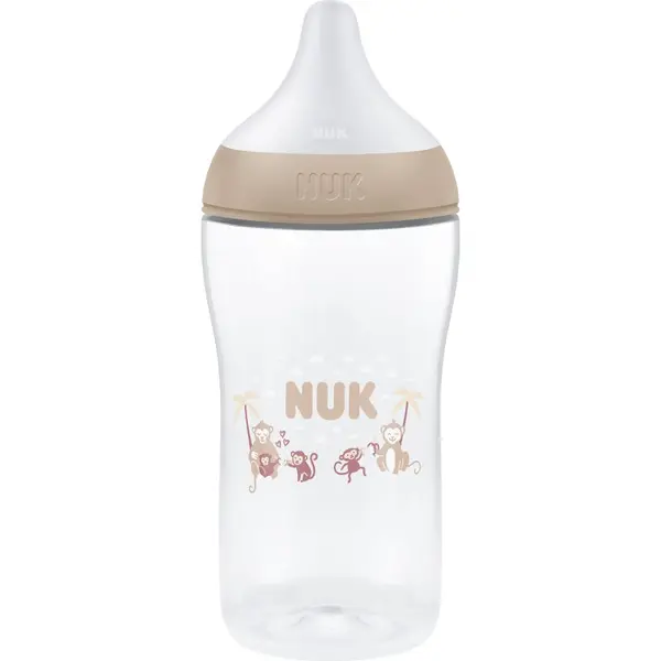 NUK NUK Perfect Match XL Monkey steklenička 6m+ 360 ml