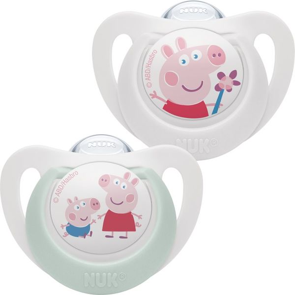 NUK NUK Star Peppa Pig duda 18-36m 2 kos