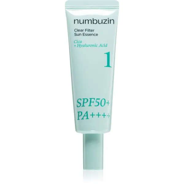 Numbuzin Numbuzin No. 1 Clear Filter Sun Essence posvetlitvena esenca s pomirjajočim učinkom SPF 50+ 50 ml