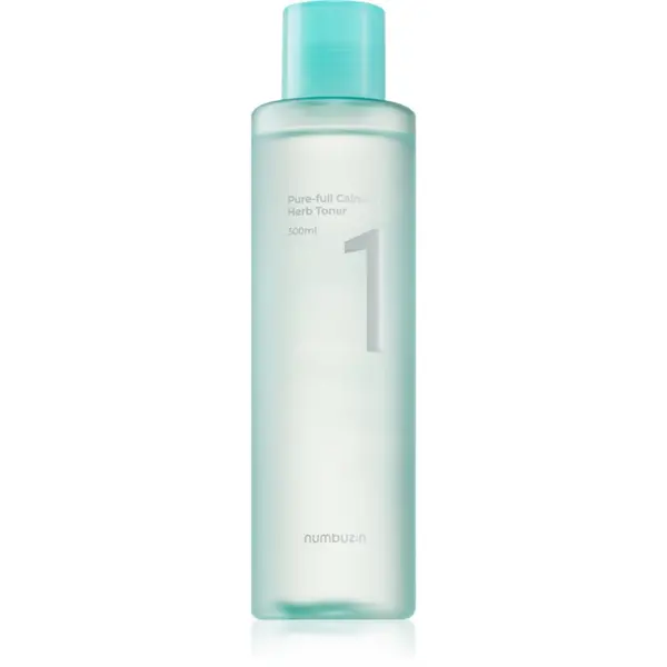 Numbuzin Numbuzin No. 1 Pure-Full Calming Herb Toner pomirjajoči tonik za obraz za problematično kožo 300 ml
