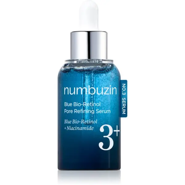 Numbuzin Numbuzin No. 3 Blue Bio-Retinol Pore Refining Serum učvrstitveni serum za obraz za glajenje kože in zmanjšanje por 30 ml