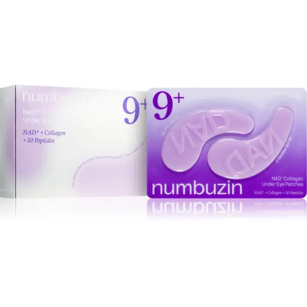 Numbuzin Numbuzin No. 9 NAD+ Collagen Under Eye Patches hidrogel blazinice proti gubam in temnim kolobarjem 5 kos