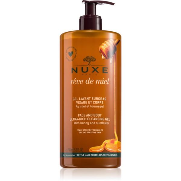 Nuxe Nuxe Rêve de Miel čistilni gel za suho in občutljivo kožo 750 ml