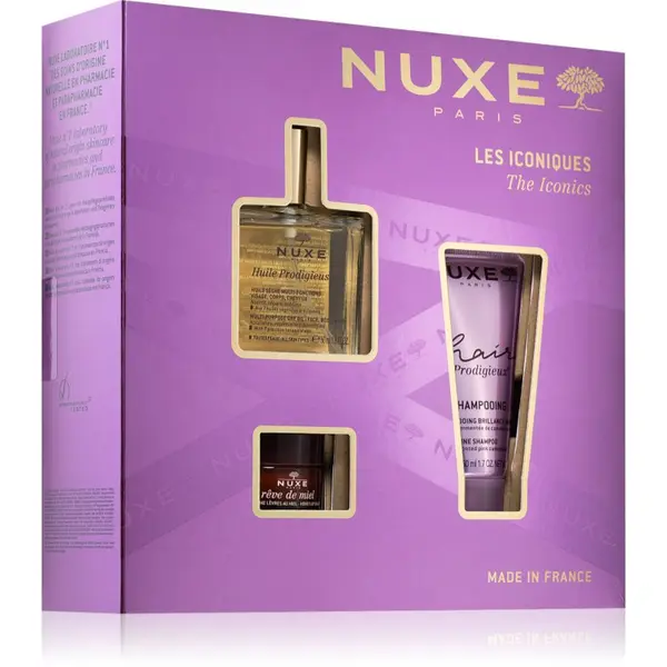 Nuxe Nuxe The Iconics darilni set za obraz, telo in lase