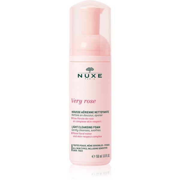 Nuxe Nuxe Very Rose nežna čistilna pena za vse tipe kože 150 ml