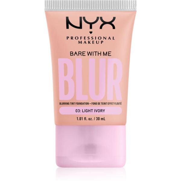 NYX Professional Makeup NYX Professional Makeup Bare With Me Blur Tint vlažilni tekoči puder odtenek 03 Light Ivory 30 ml