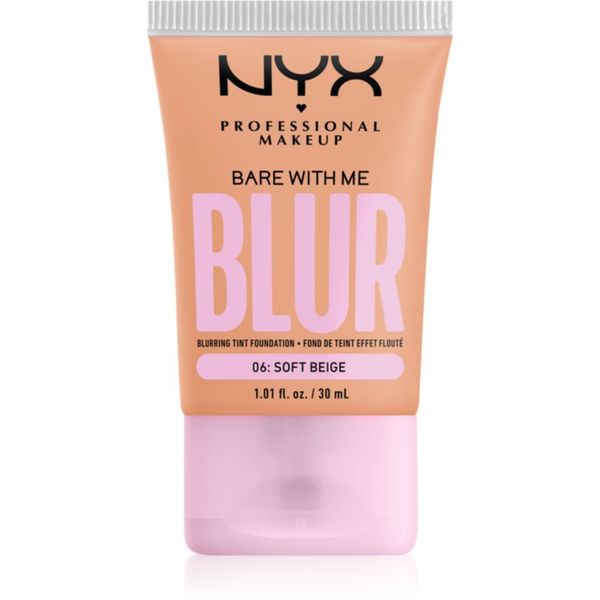 NYX Professional Makeup NYX Professional Makeup Bare With Me Blur Tint vlažilni tekoči puder odtenek 06 Soft Beige 30 ml