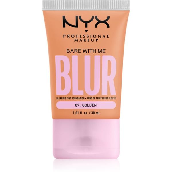 NYX Professional Makeup NYX Professional Makeup Bare With Me Blur Tint vlažilni tekoči puder odtenek 07 Golden 30 ml